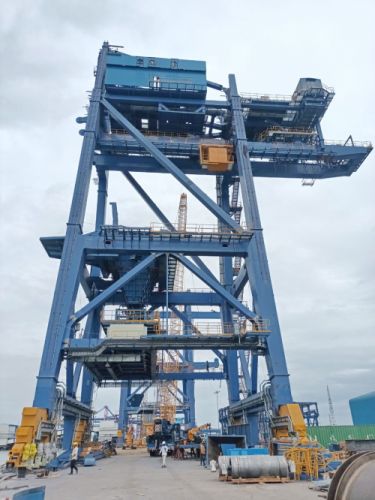 Montaža 2x prekladalni žerjav za TANGEDCO, VOC port za FLSmidth India Montaža 2x prekladalni žerjav za TANGEDCO, VOC port za FLSmidth India